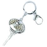 جاسوئیچی طلا و جواهر با نگین الماس تراش برلیان طرح لکسوس (Lexus): مدل kgd1023