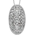 آویز الماس تراش برلیان با طلای سفید طرح آویزان مدل: pdb2097