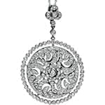 آویز الماس تراش برلیان با طلای سفید مدل: pdb2102