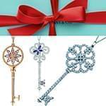 آویزهای جواهر تیفانی طرح کلید (key)