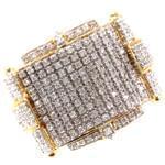 انگشتر طلا و جواهر مردانه با نگین تراش برلیان : مدل rgm1407