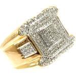 انگشتر مردانه جواهر با نگین و الماس تراش برلیان طرح رجال: مدل rgm1415