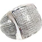 انگشتر مردانه جواهر با نگین الماس تراش برلیان طرح رجال: مدل rgm1416