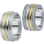 حلقه ست عروسی جواهر با نگین الماس تراش برلیان مدل: srd1293