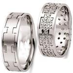 حلقه ست عروسی جواهر با نگین الماس تراش برلیان مدل: srd1294