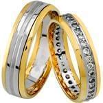 حلقه ست عروسی جواهر با نگین الماس تراش برلیان مدل: srd1300