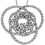 آویز الماس تراش برلیان با طلای سفید مدل: pdb2110