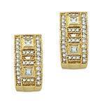 گوشواره حلقه ای جواهر الماس تراش برلیان و پرنس مدل: ebf2063