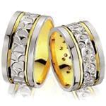 حلقه ست ازدواج جواهر با نگین الماس تراش برلیان مدل: srd1304