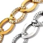 دستبند طلا زرد با نگین الماس مدل : bgf1123