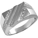 انگشتر طلای مردانه با نگین الماس تراش برلیان طرح رجال: مدل rgm1422