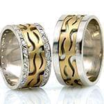 حلقه ست عروسی جواهر با نگین الماس تراش برلیان مدل: srd1317