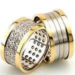 حلقه ست عروسی جواهر با نگین الماس تراش برلیان مدل: srd1319