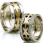 حلقه ست عروسی جواهر با نگین الماس تراش برلیان مدل: srd1320