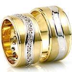 حلقه ست عروسی جواهر با نگین الماس تراش برلیان مدل: srd1323