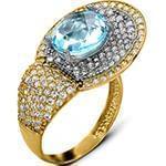 انگشتر جواهر زنانه توپاز و الماس تراش برلیان: مدل rgf1396