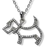 آویز بچه گانه جواهر با نگین الماس تراش برلیان طرح هاپو مدل: pgb2027