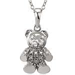 آویز بچه گانه جواهر با نگین الماس تراش برلیان طرح خرسی مدل: pgb2029