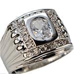 ddانگشتر طلای مردانه با نگین الماس تراش برلیان و بیضی : مدل rgm1449