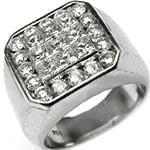 انگشتر طلای مردانه با نگین الماس تراش برلیان و پرنس: مدل rgm1451