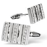 دکمه سر دست طلا با نگین الماس تراش برلیان مدل: cdm1105