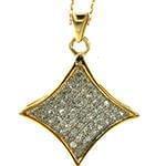 آویز مردانه طلای زرد با نگین الماس تراش برلیان: مدل npdm1041