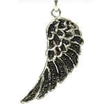 پلاک مردانه طلا با نگین یاقوت مشکی طرح بال فرشته: مدل npdm1046