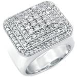 انگشتر مردانه پلاتین با نگین الماس تراش برلیان مدل: platin2015