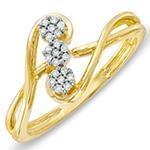 حلقه فلاور (flower) جواهر با نگین الماس تراش برلیان مدل : eng2122