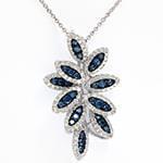 آویز جواهر زنانه با نگین یاقوت و الماس تراش برلیان مدل: npdf12955