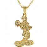 آویز بچه گانه جواهر با نگین الماس تراش برلیان طرح میکی ماوس مدل: pgb2055