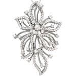 آویز طلای سفید با نگین الماس تراش برلیان: مدل pdb2180