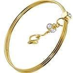 النگو طلا زرد با نگین الماس تراش برلیان با آویز برلیان مدل:bgf1072 