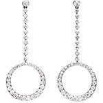 گوشواره طلا و جواهر با نگین الماس تراش برلیان مدل: ebf2103 