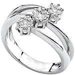 حلقه فلاور (flower) جواهر با نگین الماس تراش برلیان مدل : eng2140