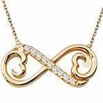 گردن آویز الماس تراش برلیان با طلای زرد مدل: nfg1033