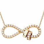 گردن آویز الماس تراش برلیان و طلای زرد مدل: nfg1042