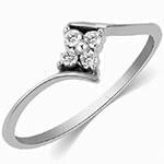 حلقه طلای فلاور (flower) با نگین الماس تراش برلیان مدل : eng2146