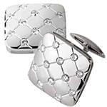 دکمه سردست طلا و جواهر با نگین الماس تراش برلیان مدل: cdm1111