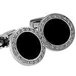 دکمه سردست طلا و جواهر با نگین انیکس الماس تراش برلیان مدل: cdm1114