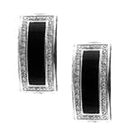 دکمه سردست طلا و جواهر با نگین الماس تراش برلیان و انیکس مدل: cdm1119