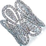 انگشتر طلای سفید زنانه با نگین الماس تراش برلیان مدل: ring2102