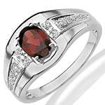 انگشتر پلاتین مردانه با نگین الماس تراش برلیان و یاقوت قرمز مدل: platin2042