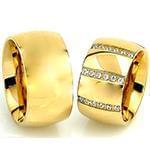 حلقه طلای ست ازدواج با نگین الماس تراش برلیان مدل: srd1371