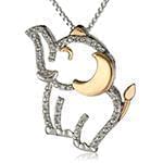 آویز بچه گانه جواهر با نگین الماس تراش برلیان طرح فیل مدل: pgb2040