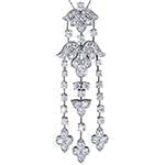 آویز طلای سفید با نگین الماس تراش برلیان : مدل pdb2153