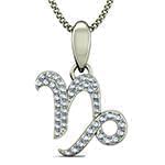 آویز ماه تولد طلا و جواهر با نگین الماس تراش برلیان طرح دی مدل: zpdf1003