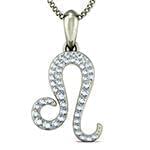 آویز ماه تولد طلا و جواهر با نگین الماس تراش برلیان طرح مرداد مدل: zpdf1008