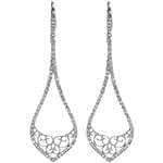 گوشواره طلا و جواهر با نگین الماس تراش برلیان مدل: ebf2118