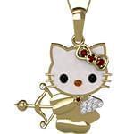 آویز ماه آذر کودکانه با نگین الماس تراش برلیان، انیکس، یاقوت قرمز و سیترین مدل: zpdf1040